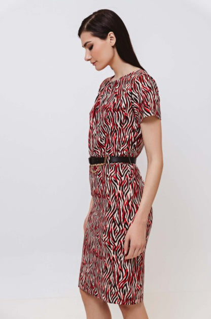 Resinous midi dress